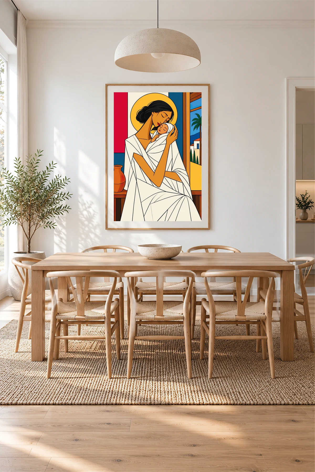 A Mother’s Embrace — framed presentation, frame not included