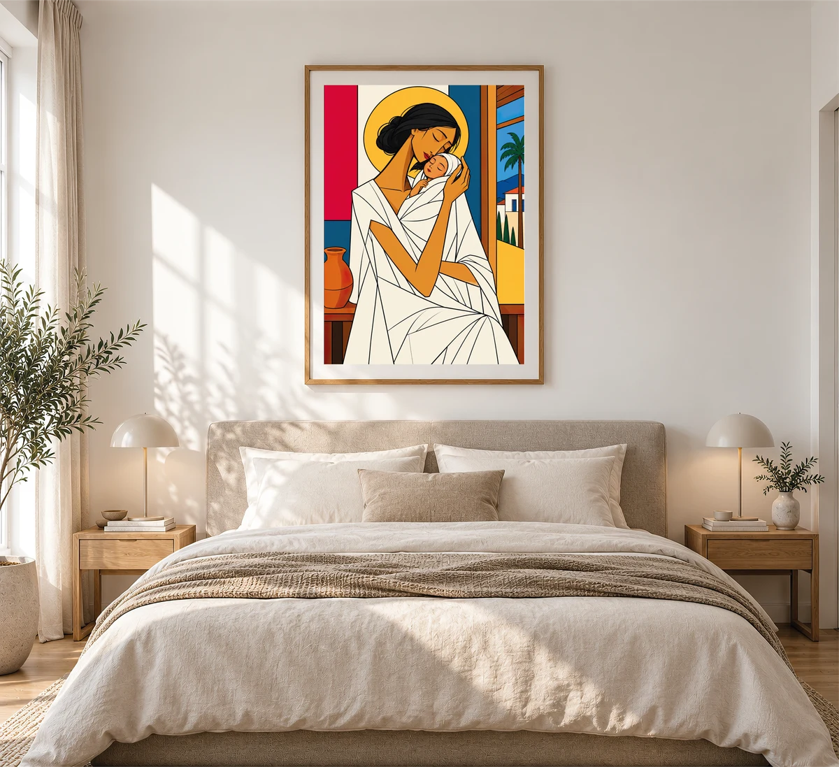 A Mother’s Embrace — framed presentation, frame not included