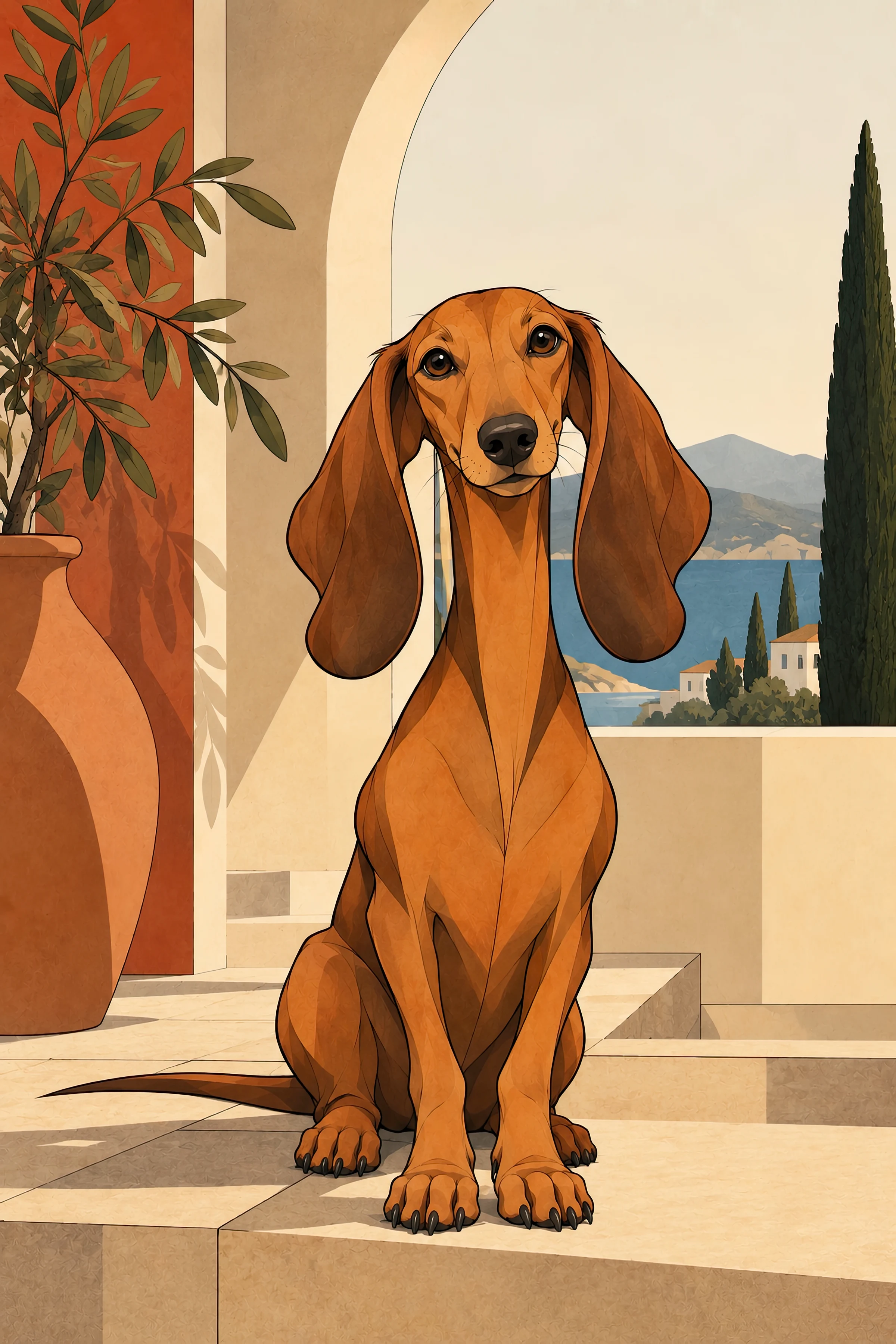 Dachshund — Digital Art Print