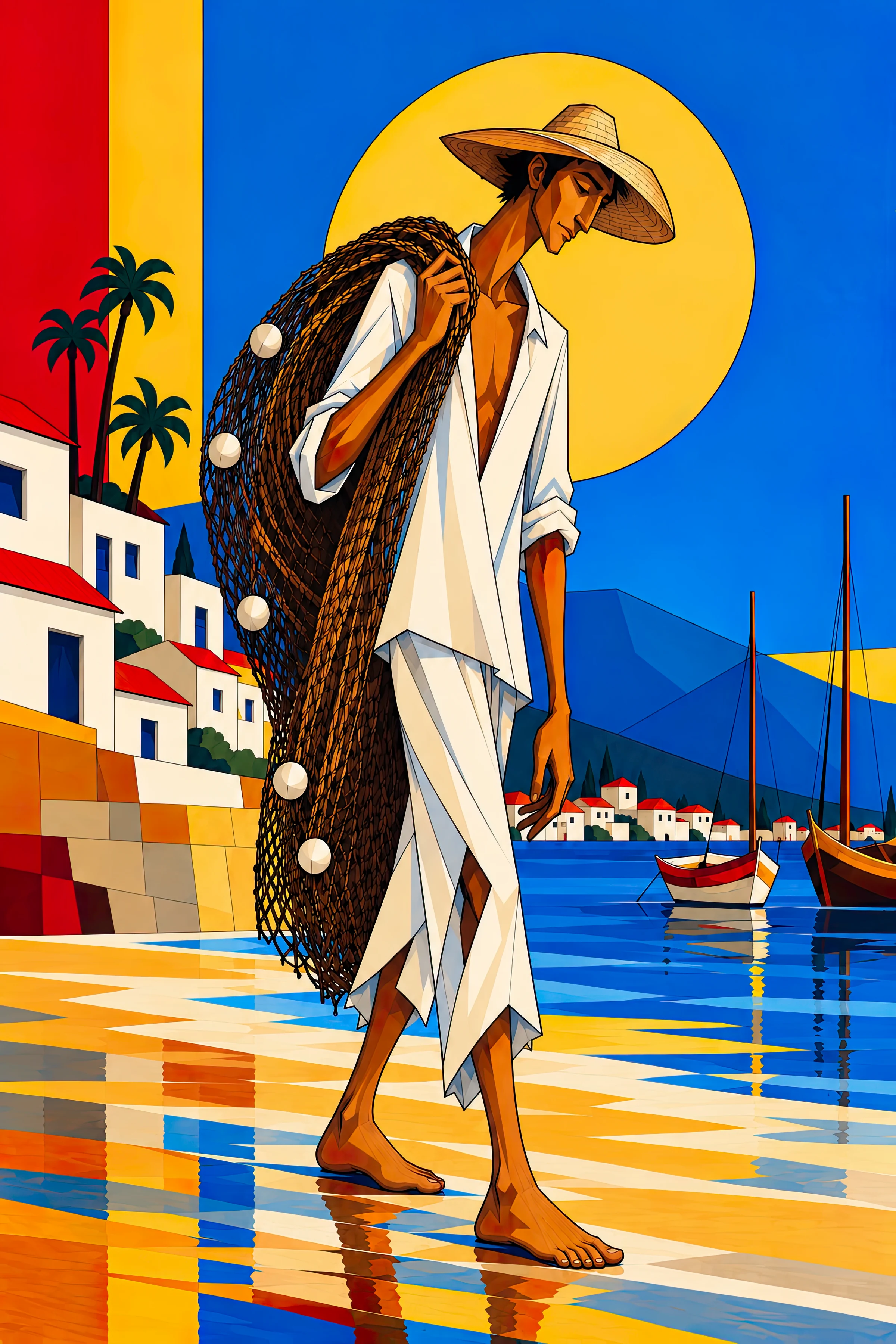 Fisherman — Digital Art Print