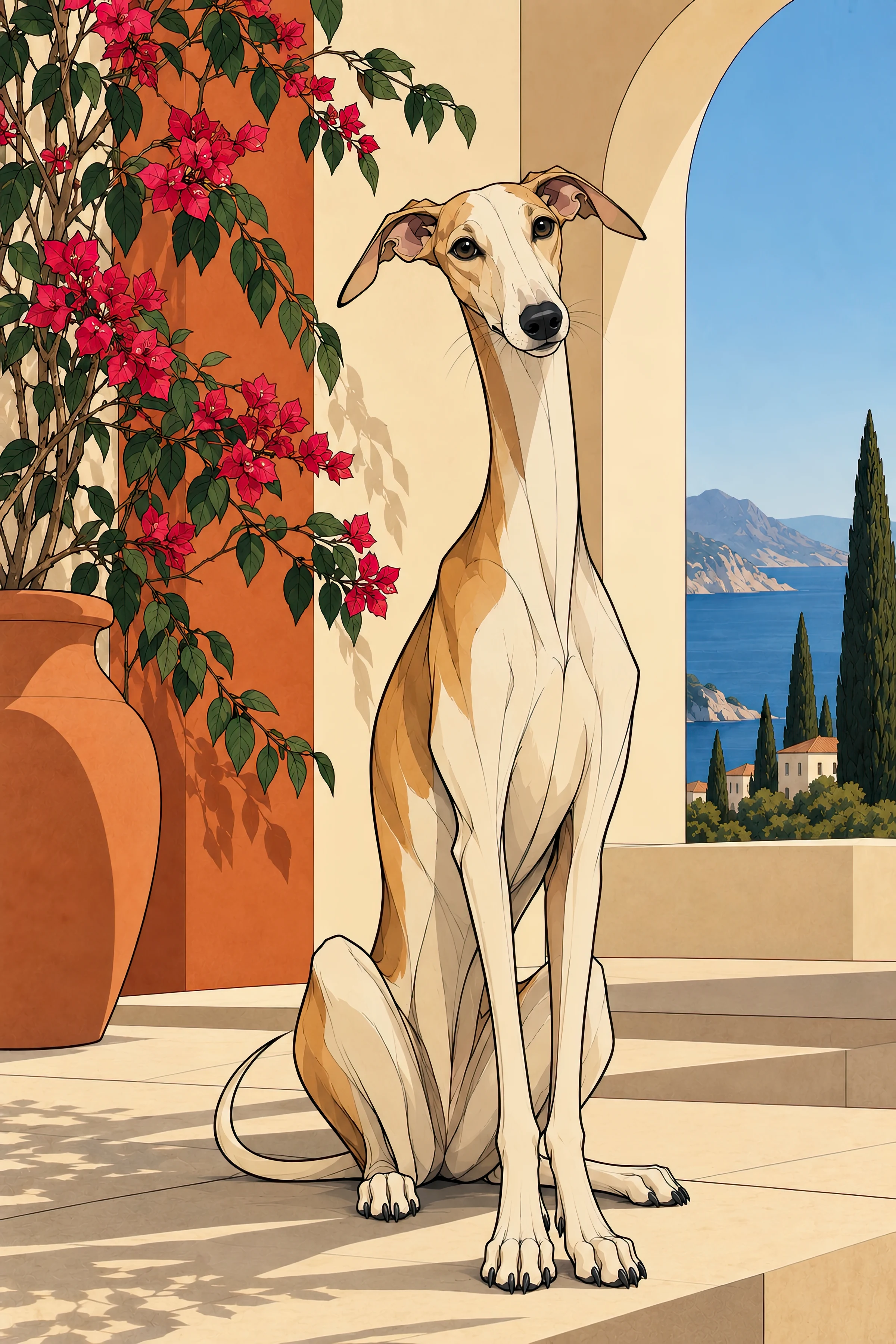 Greyhound — Digital Art Print
