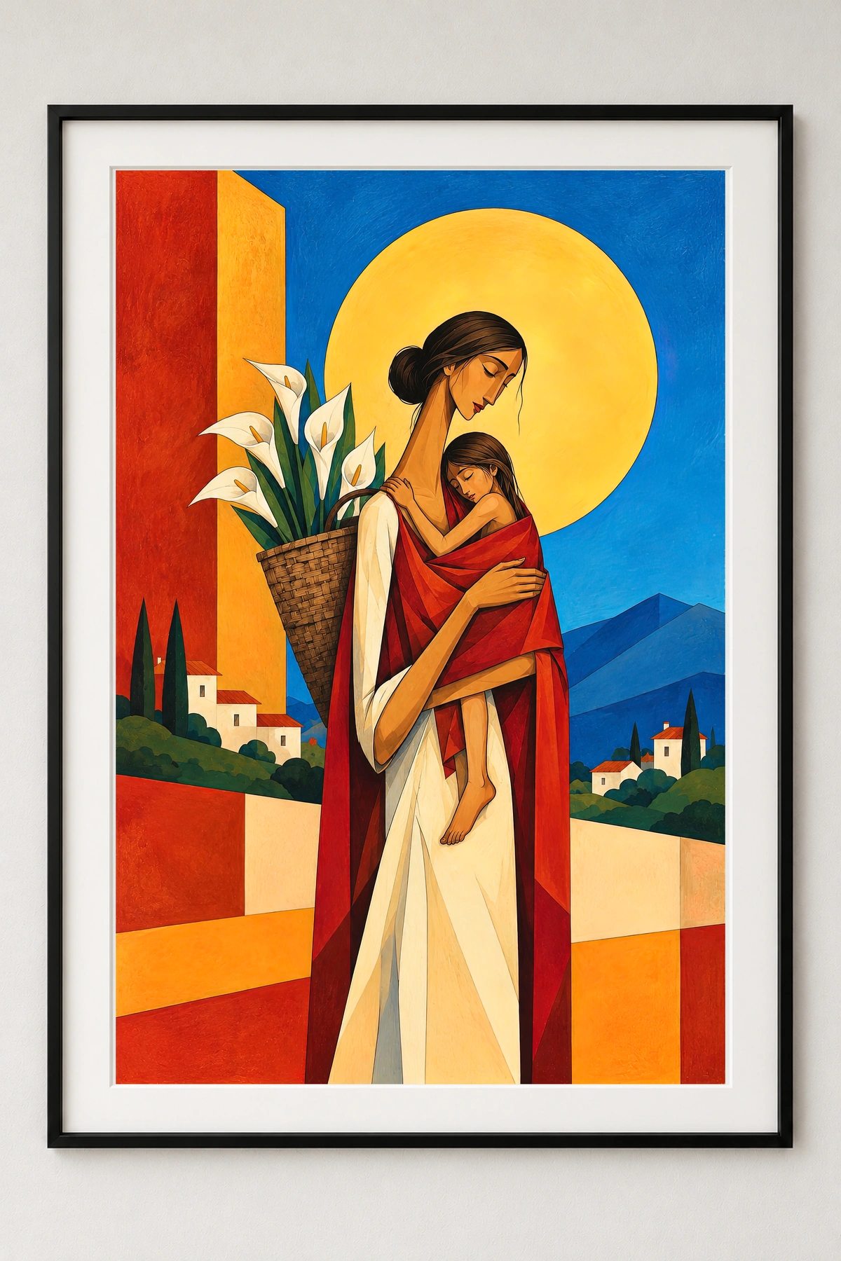 Mother and Child · framed presentation · frame not included