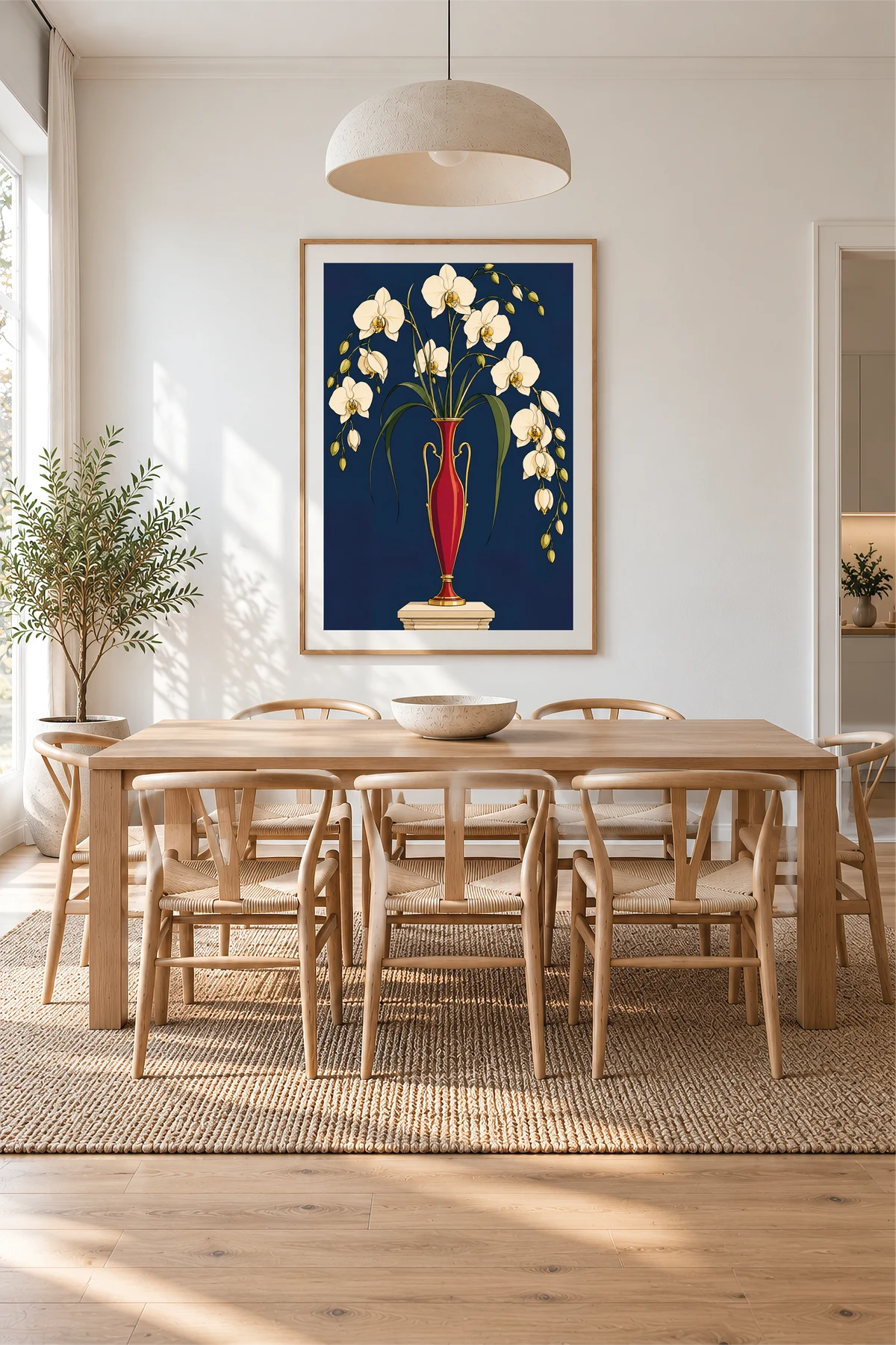 Orchids — framed presentation, frame not included
