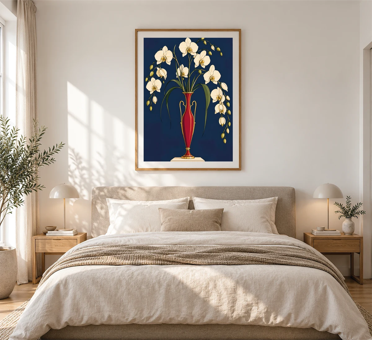 Orchids — framed presentation, frame not included